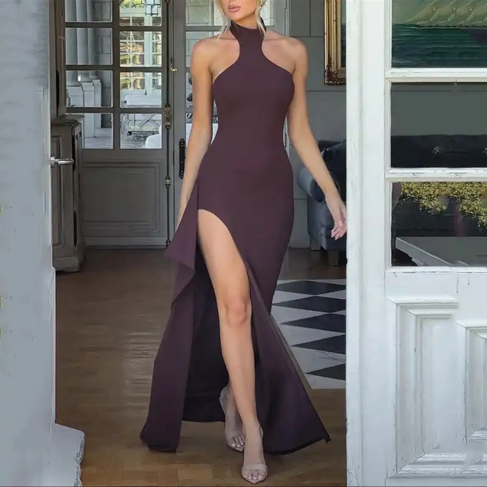 Maxi halter dress